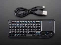 Miniature Wireless USB Keyboard With Touchpad -Electronic Accessories Store miniature wireless usb keyboard with touchpad the pi hut ada922 28610799435971