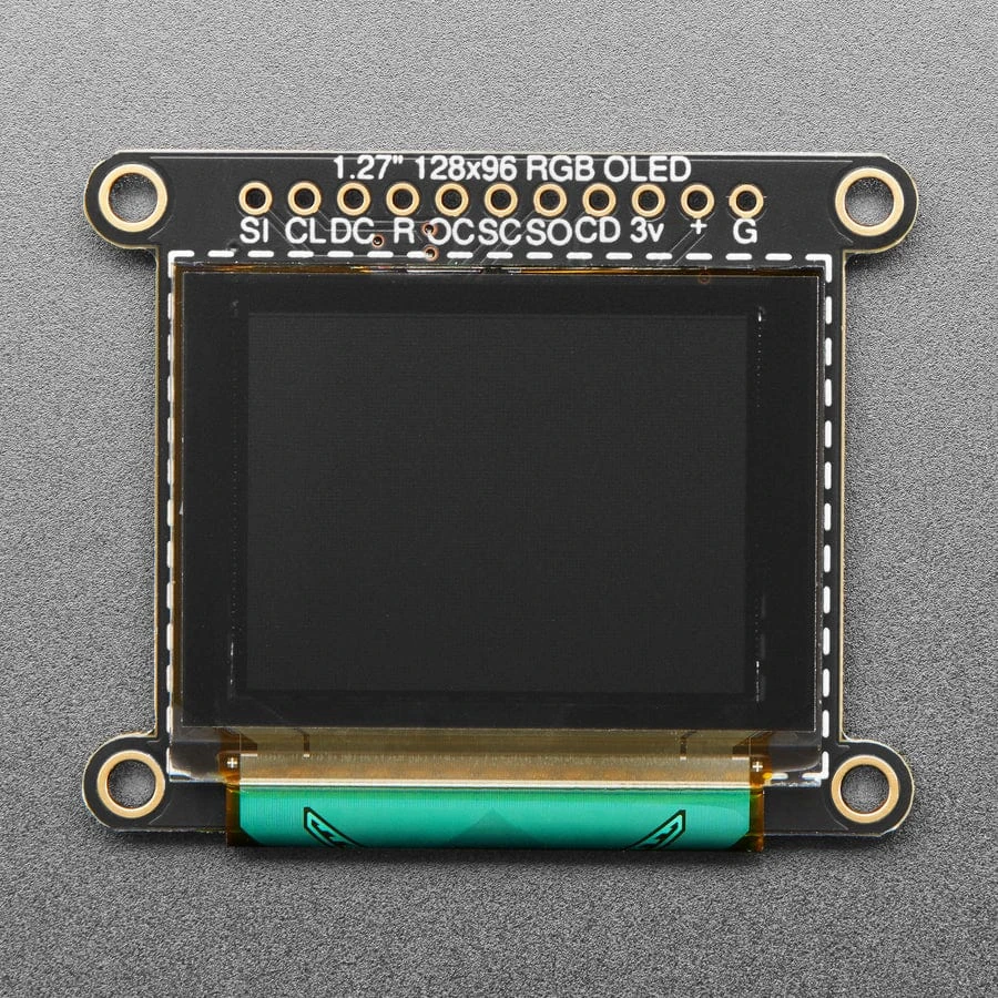 OLED Breakout Board - 16-bit Color 1.27" W/microSD Holder 5 OLED Breakout Board - 16-bit Color 1.27" W/microSD Holder - Image 3