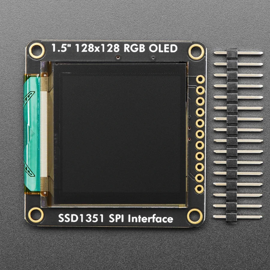 OLED Breakout Board - 16-bit Color 1.5" W/microSD Holder - EYESPI Connector 4 OLED Breakout Board - 16-bit Color 1.5" W/microSD Holder - EYESPI Connector - Image 2