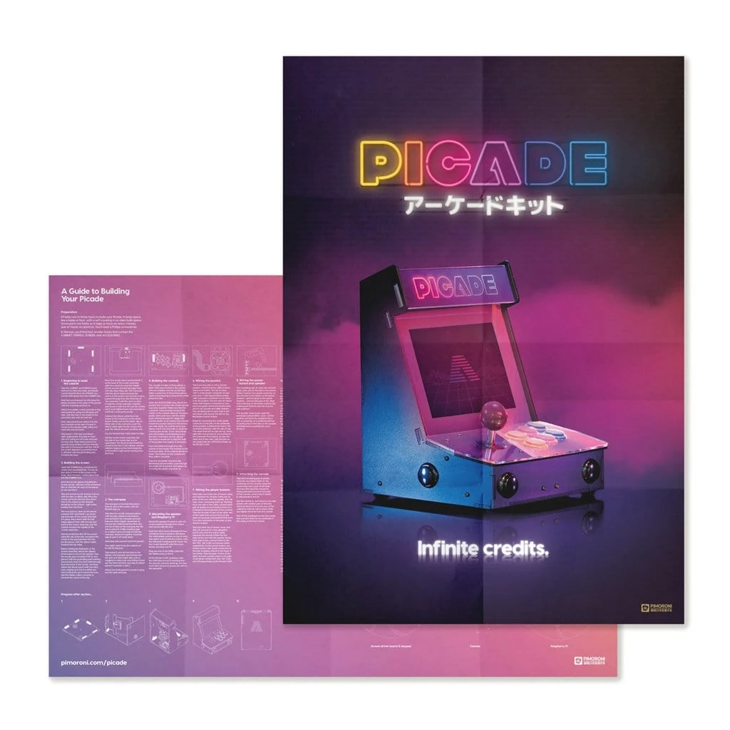 Picade - Raspberry Pi Arcade Machine (8" Display) 5 Picade - Raspberry Pi Arcade Machine (8" Display) - Image 3
