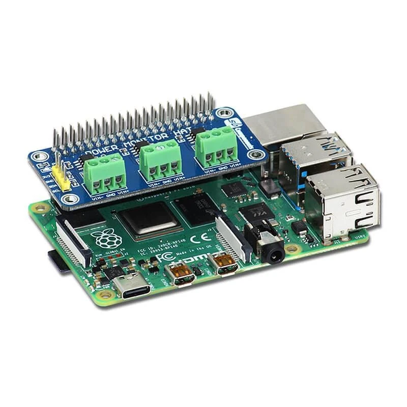 Power Monitoring HAT For Raspberry Pi 4 Power Monitoring HAT For Raspberry Pi - Image 2