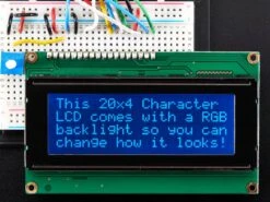 RGB Backlight Negative LCD 20x4 + Extras (RGB On Black) -Electronic Accessories Store rgb backlight negative lcd 20x4 extras rgb on black the pi hut ada498 28610541093059