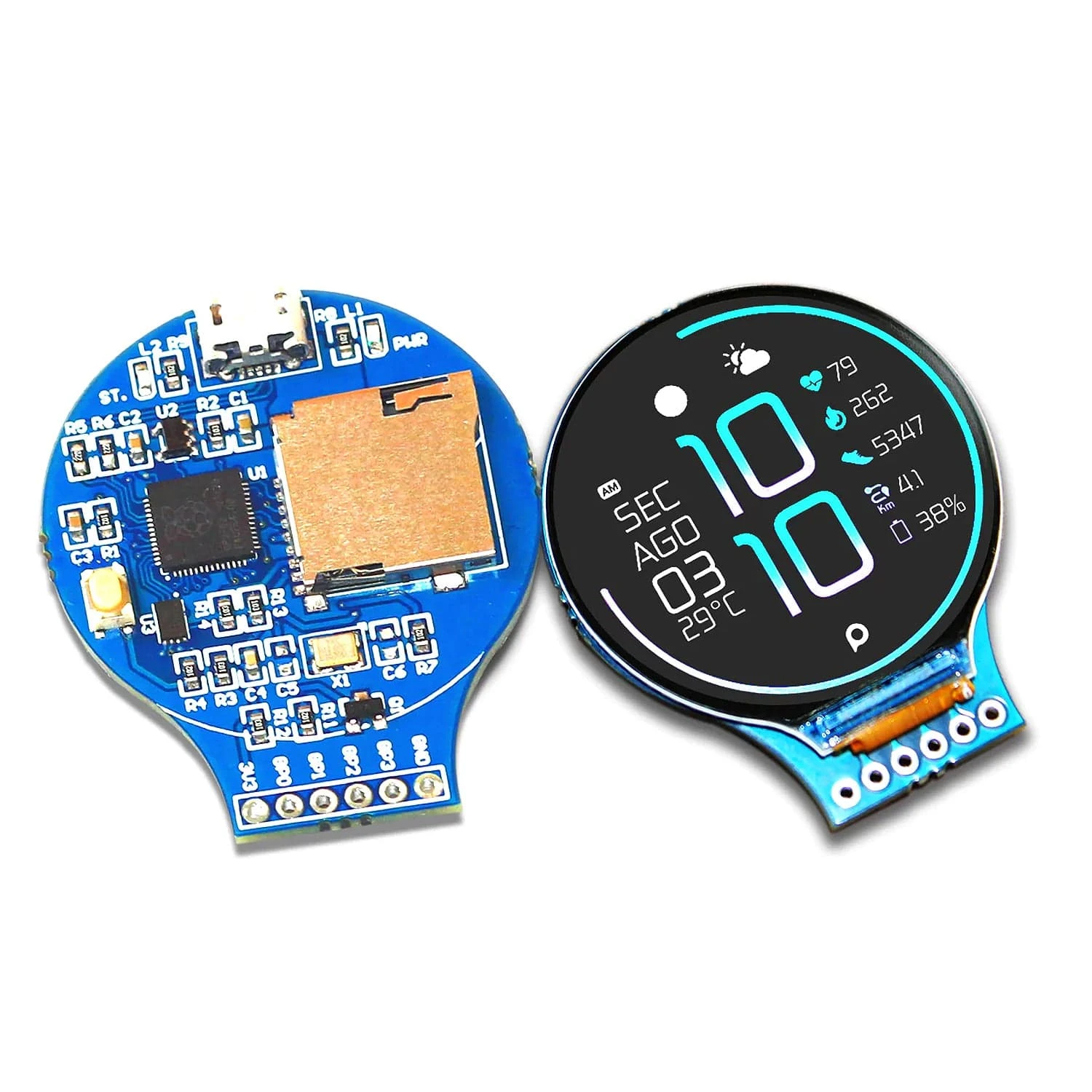 RoundyPi - RP2040 Round LCD Board 3 RoundyPi - RP2040 Round LCD Board