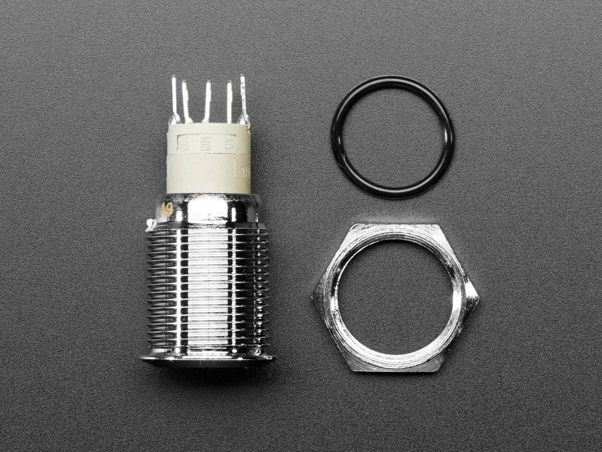 Rugged Metal Pushbutton - 22mm 6V RGB Momentary 6 Rugged Metal Pushbutton - 22mm 6V RGB Momentary - Image 4