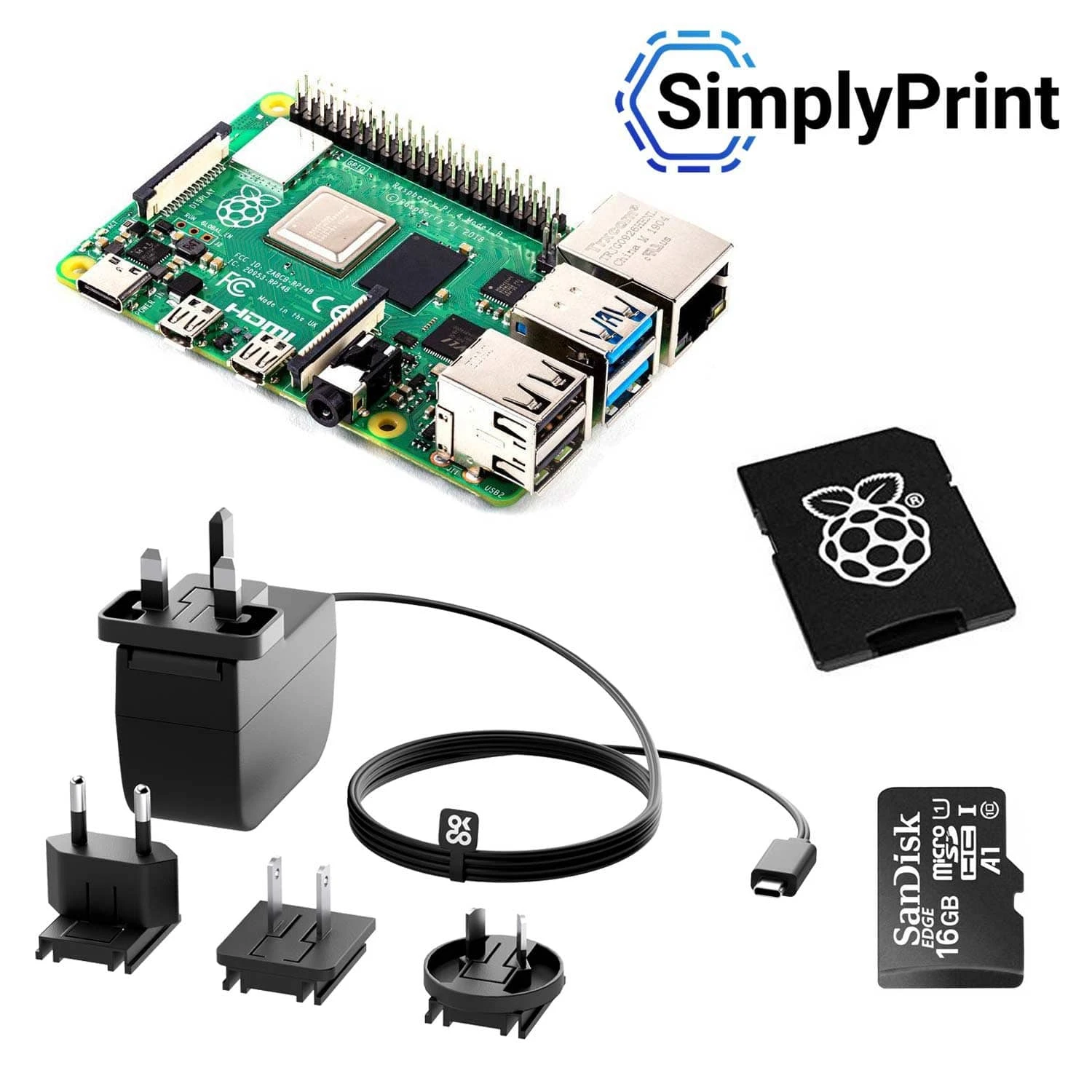 SimplyPrint Raspberry Pi 4 Starter Kit 3 SimplyPrint Raspberry Pi 4 Starter Kit