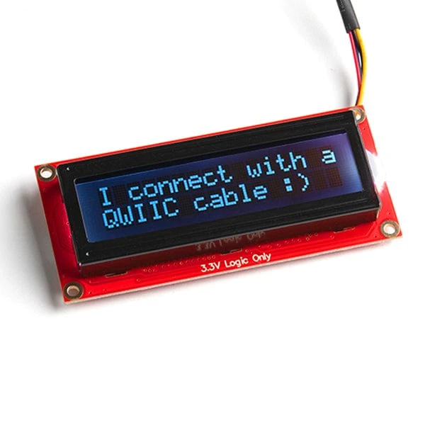 SparkFun 16x2 SerLCD - RGB Text (Qwiic) 4 SparkFun 16x2 SerLCD - RGB Text (Qwiic) - Image 2