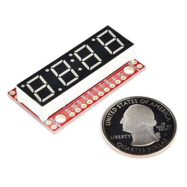 SparkFun 7-Segment Serial Display - Red 5 SparkFun 7-Segment Serial Display - Red - Image 3