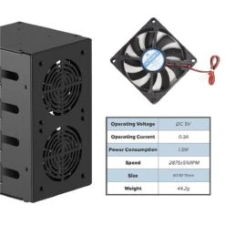 SSD Cluster Case For Raspberry Pi 12 SSD Cluster Case For Raspberry Pi -Electronic Accessories Store ssd cluster case for raspberry pi uctronics u6244 31782321586371