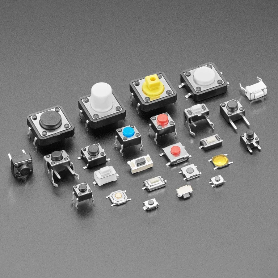 Tactile Switch Assortment - 25 Different Buttons With 10 Pieces Of Each 4 Tactile Switch Assortment - 25 Different Buttons With 10 Pieces Of Each - Image 2
