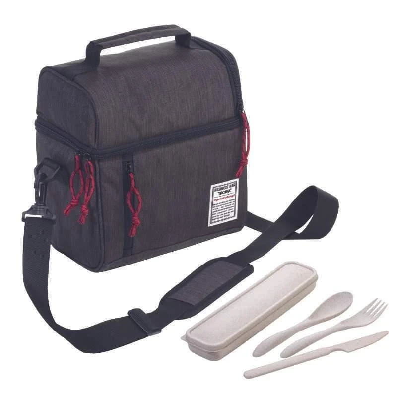 Troika Business Insulated Lunch Cooler With Utensils 3 Troika Business Insulated Lunch Cooler With Utensils