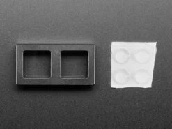 Two Key Black Aluminum Keypad Shell Enclosure (MX Compatible Switches) -Electronic Accessories Store two key black aluminum keypad shell enclosure mx compatible switches the pi hut ada5081 29654647734467